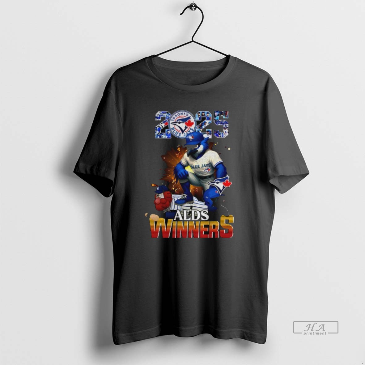 Trendy Toronto Blue Jays Mascot 2025 Alds Winners Mlb Baseball Tee Shirt