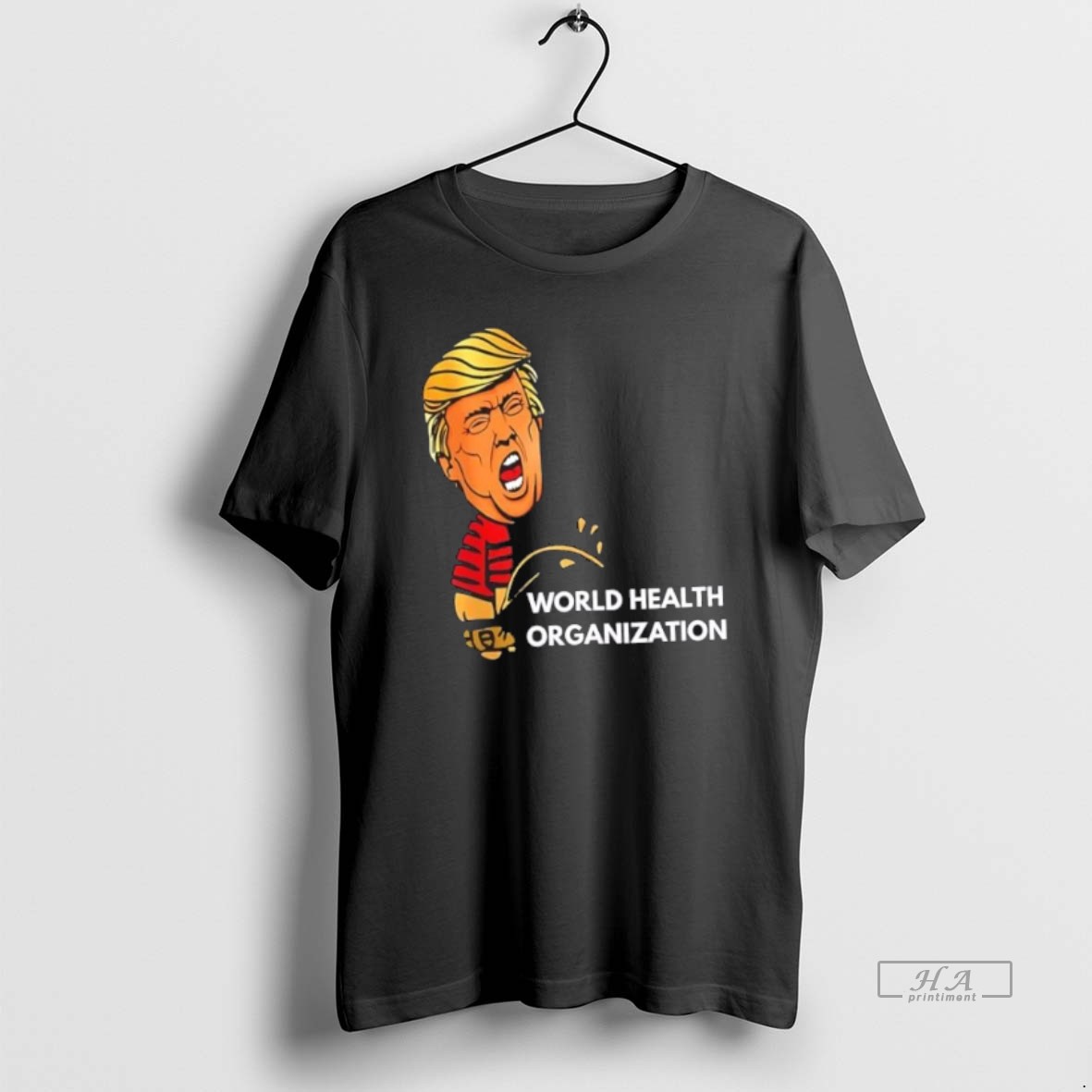 Trendy Trump Piss On American Sovereignty Medical Freedom Conservative Humor Tee Shirt
