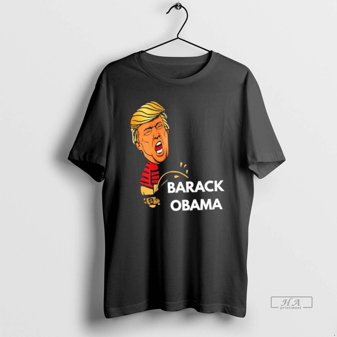 Trendy Trump Piss On Obama Conservative Patriot Political Tee Shirt