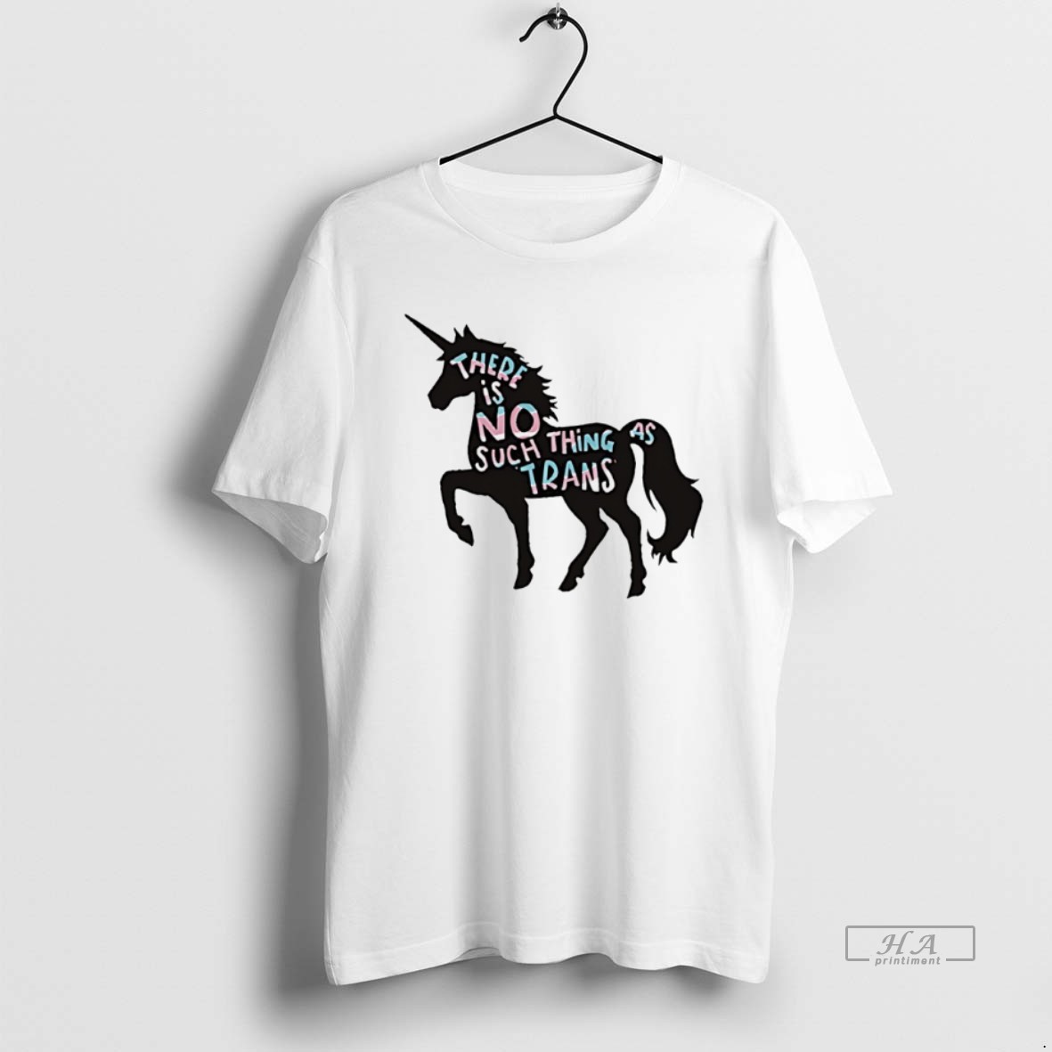 Trendy Unicorn There Is No Such Thing As Trans Tee Shirt