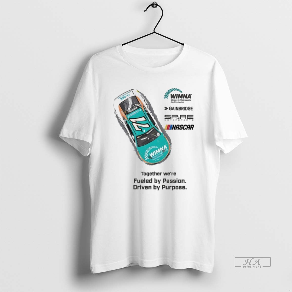Trendy Wimna Women In Motorsports North America Ogether Were Fueled By Passion Driven By Purpose Tee Shirt