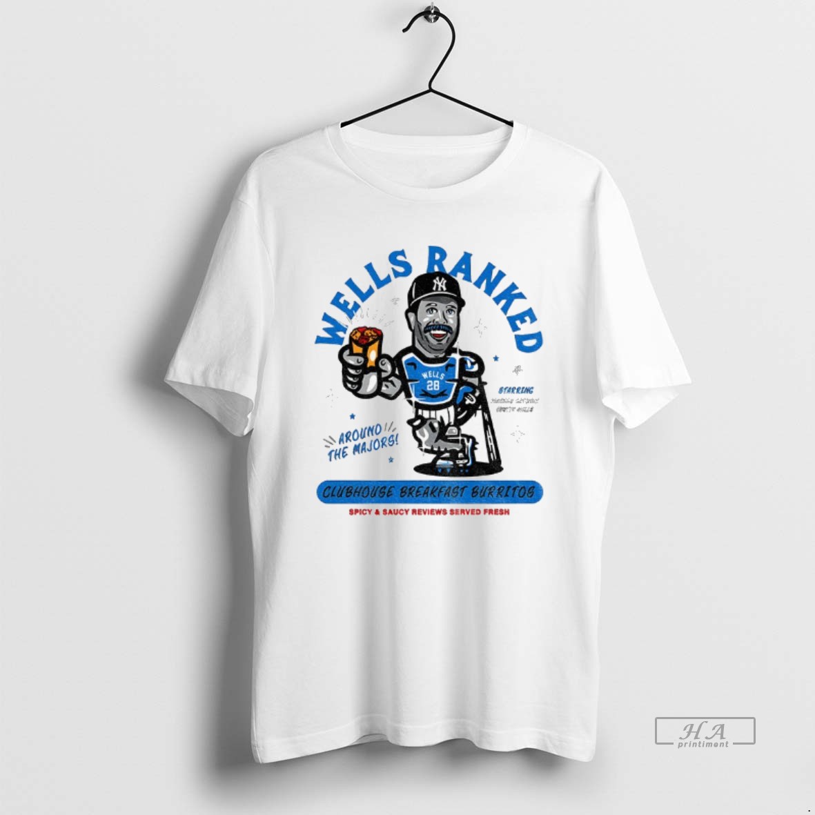 Trendy Wells Ranked Vernon Wells New York Yankees Around The Majors Tee Shirt
