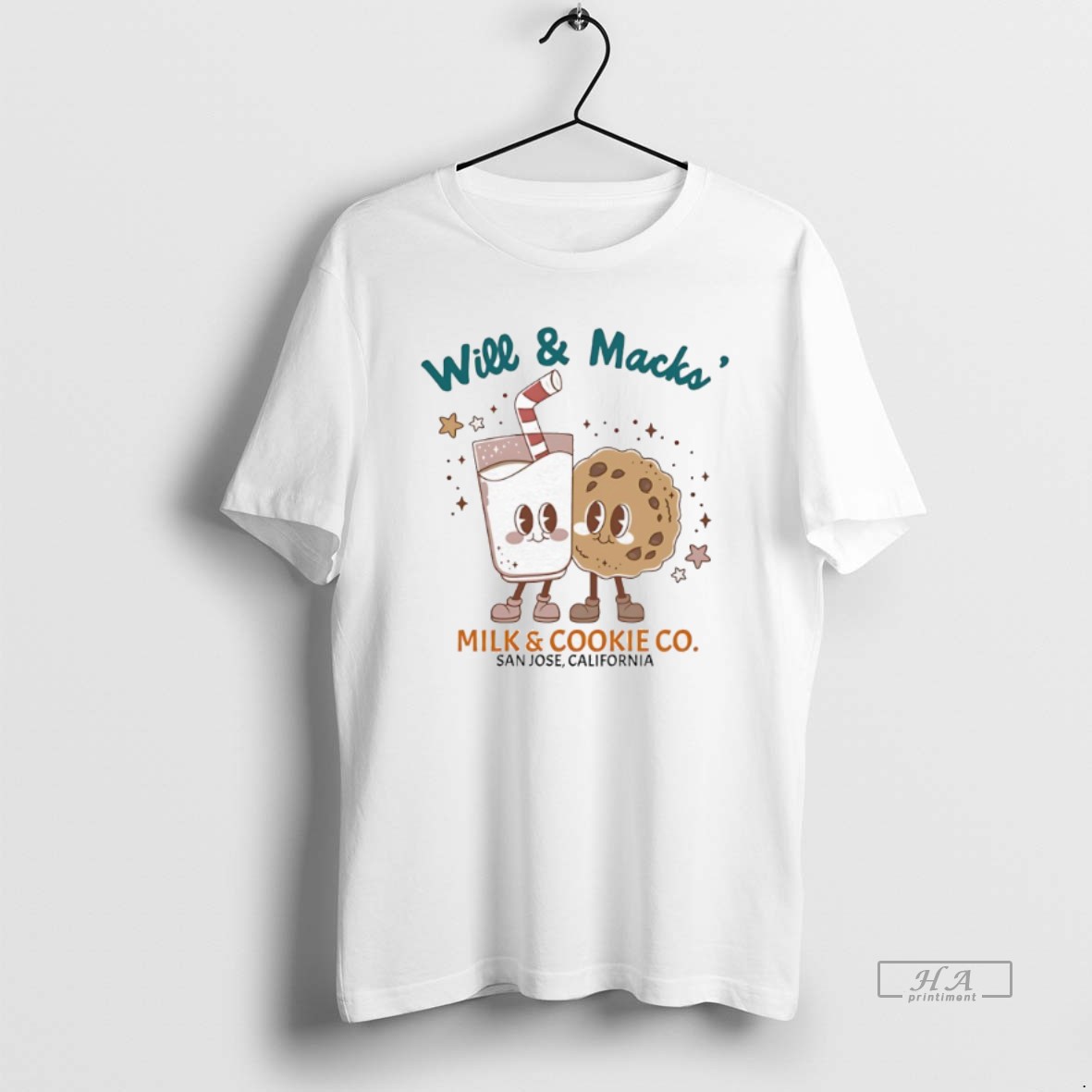Trendy Will Macks Milk Cookie Co San Jose California Tee Shirt