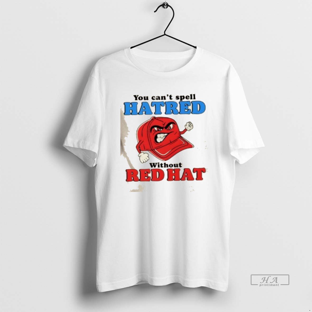 Trendy You Cant Spell Hatred Without A Maga Red Hat Funny Tee Shirt