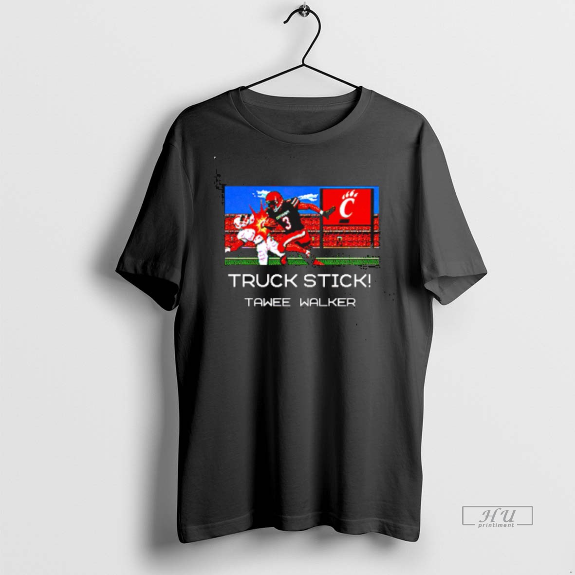 Viral Cincinnati Bearcats Tawee Walker Truck Stick Pixel Tee Shirt Sweater Hoodie
