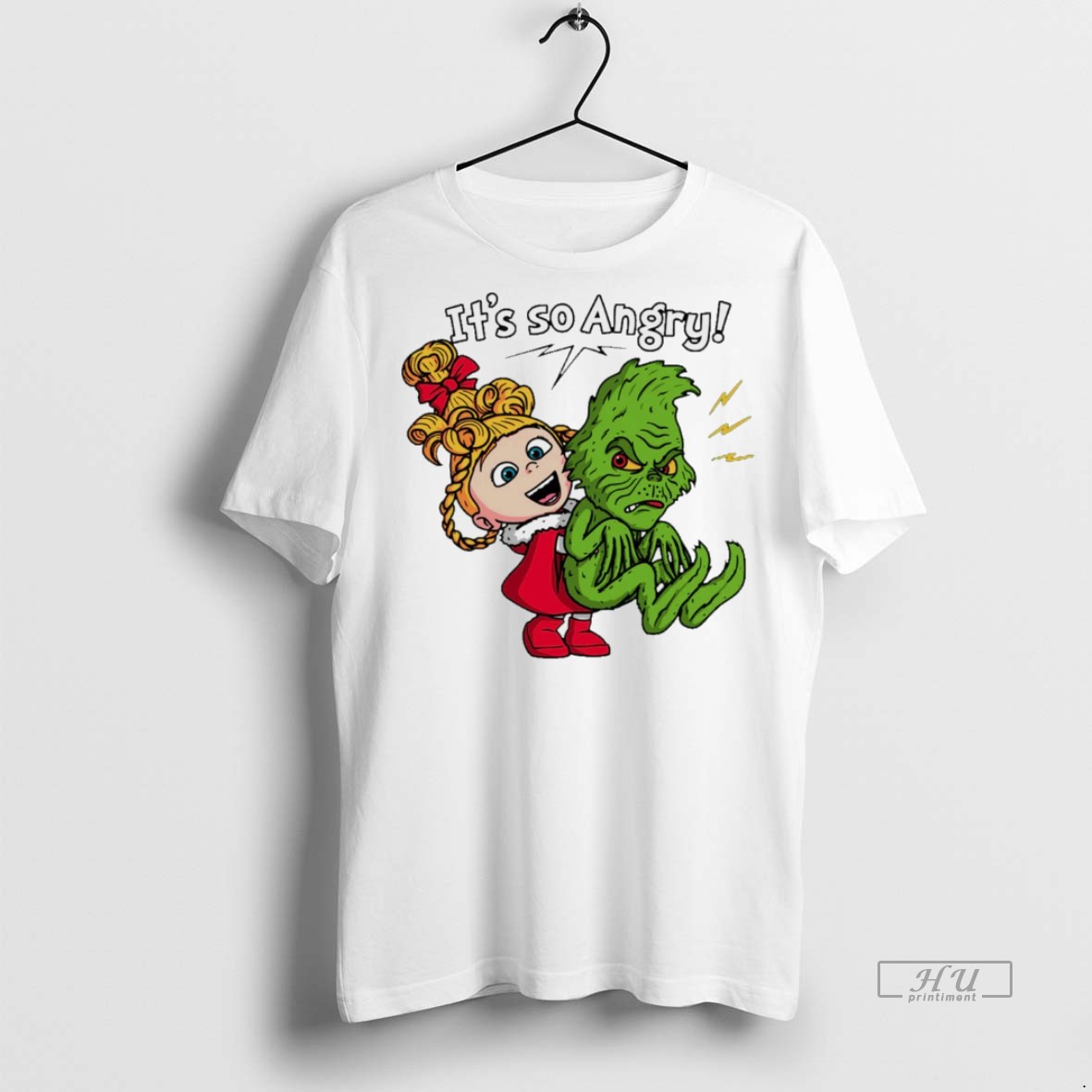 Viral Cindy Lou Who And The Grinch Its So Angry Christmas White Tee Shirt Sweater Hoodie