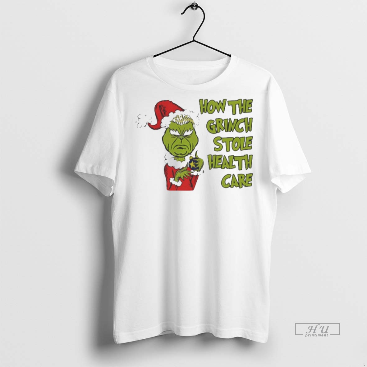 Viral Doug Ford The Grinch Stole Healthcare Christmas White Tee Shirt Sweater Hoodie
