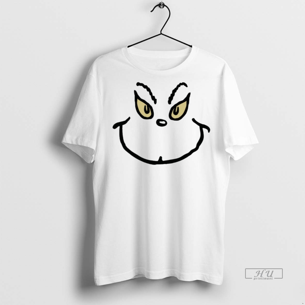 Viral Grinch Grin Christmas Vintage White Tee Shirt Sweater Hoodie