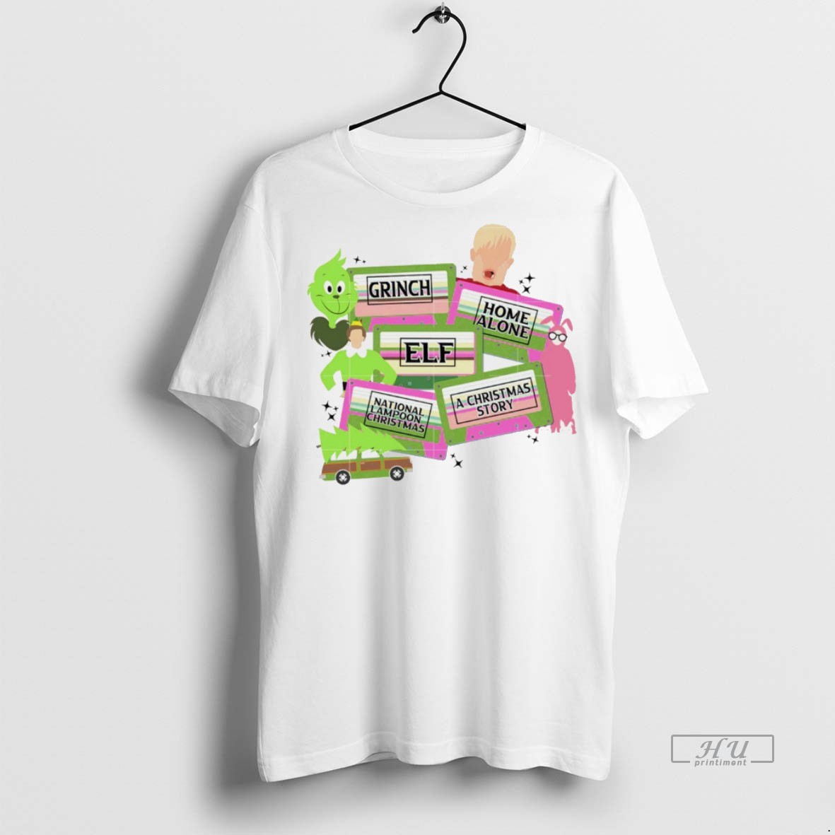 Viral Grinch Home Alone Elf Christmas White Tee Shirt Sweater Hoodie