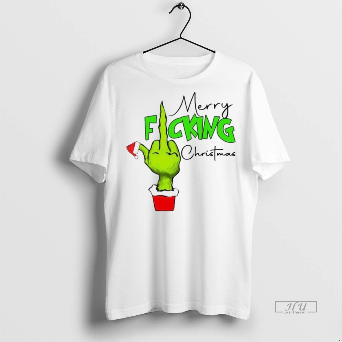 Viral Grinch Merry F Cking Christmas White Tee Shirt Sweater Hoodie