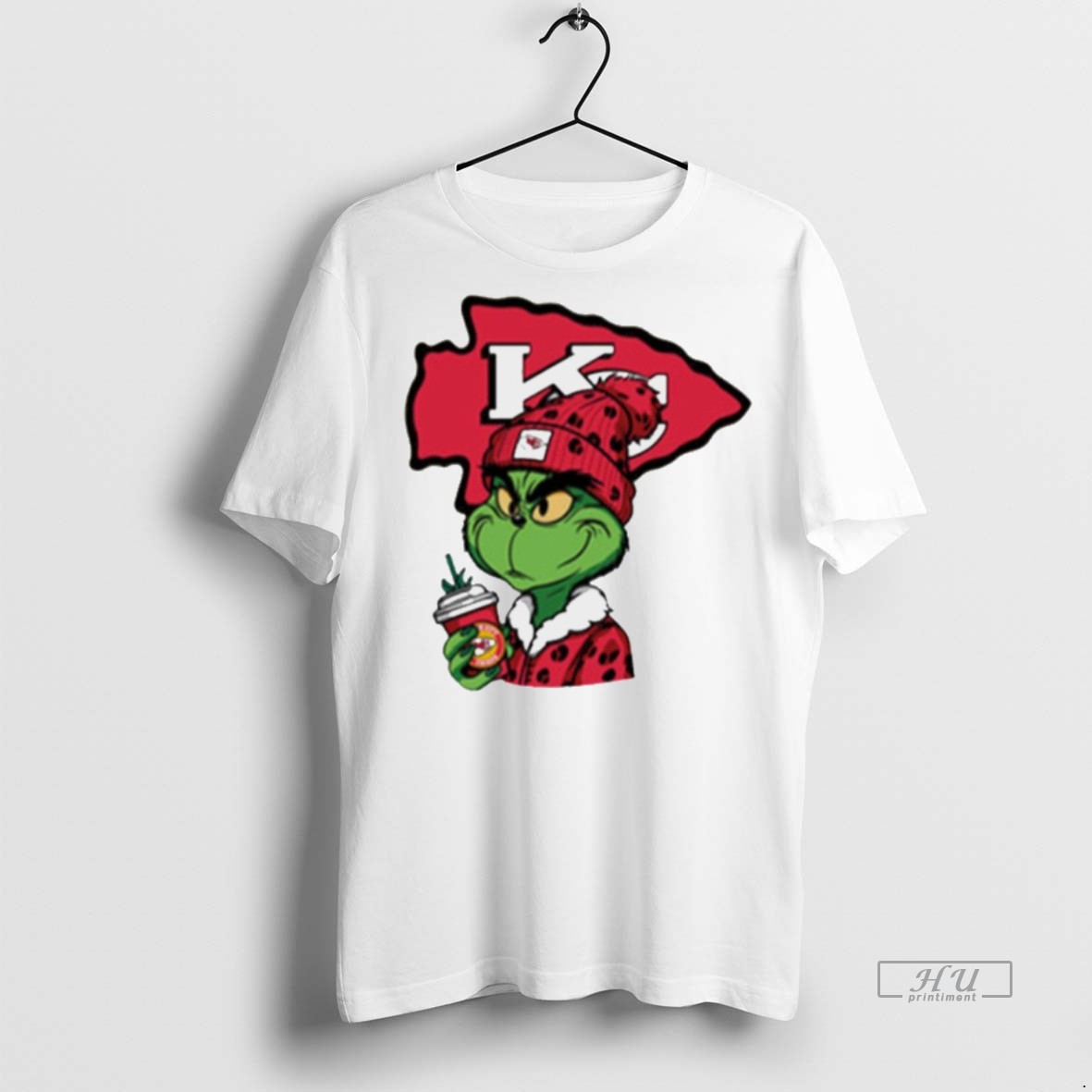 Viral Grinch Leopard Salvageable Kansas City Chiefs White Tee Shirt Sweater Hoodie