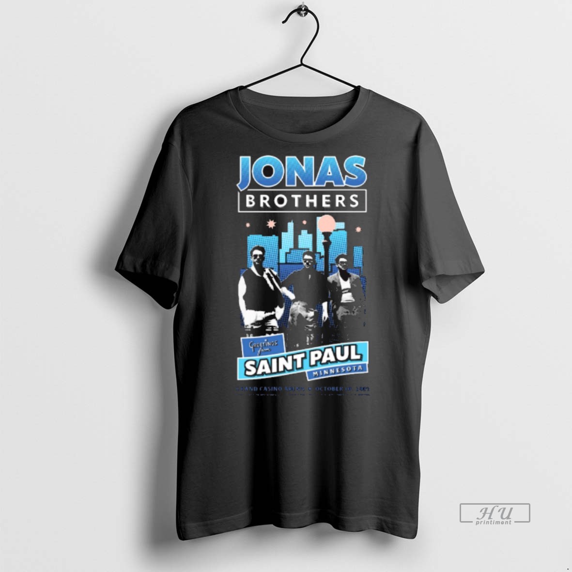 Viral Jonas Brother Greetings From Saint Paul Minnesota Grand Casino Arena October 10 2025 Tee Shirt Sweater Hoodie