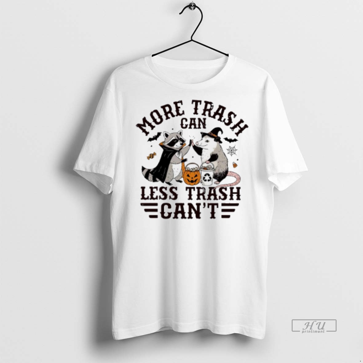 Viral Raccoon And Opossum More Trash Can Less Trash Cant Halloween Tee Shirt Sweater Hoodie