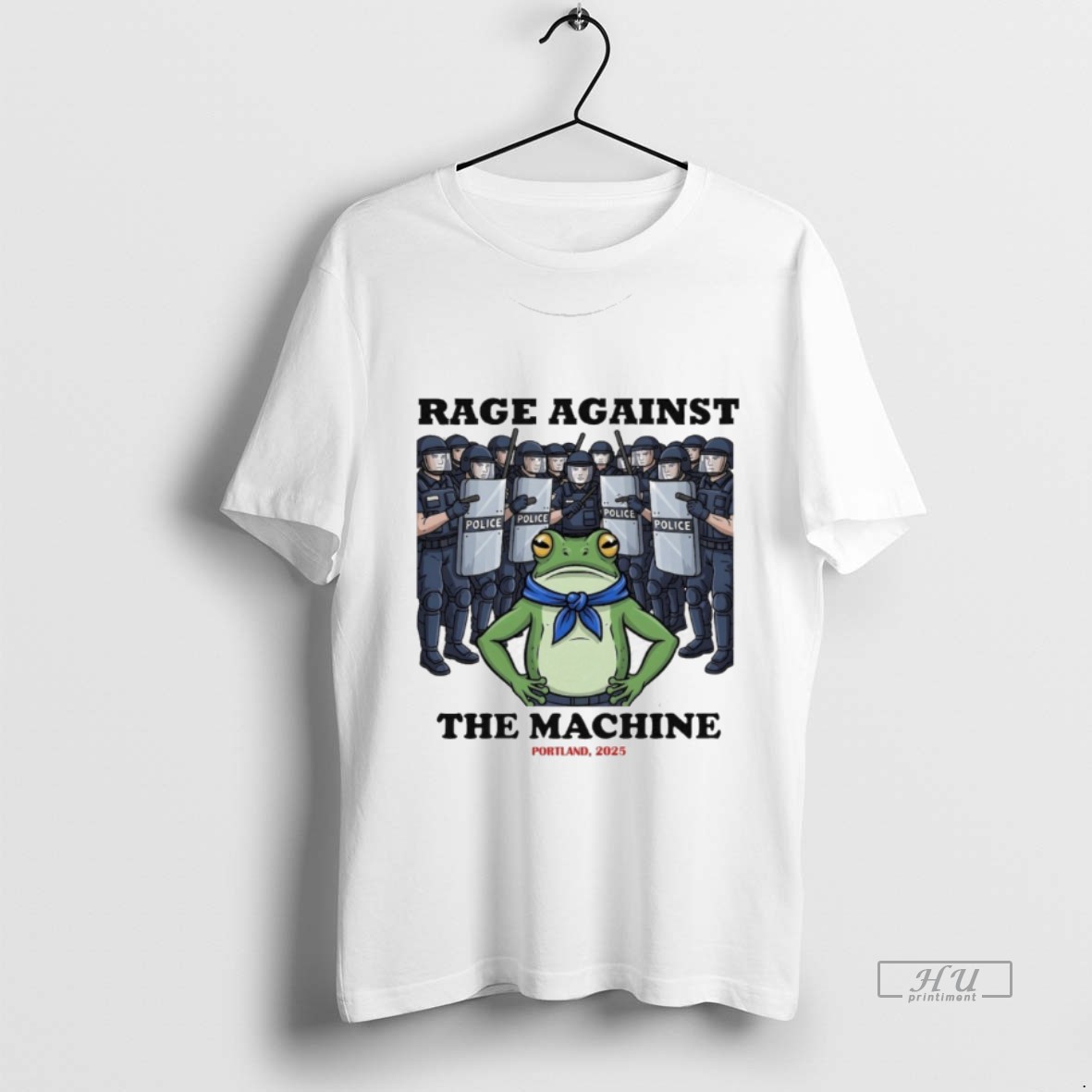 Viral Rage Against The Machine Frog Portland 2025 Police Tee Shirt Sweater Hoodie