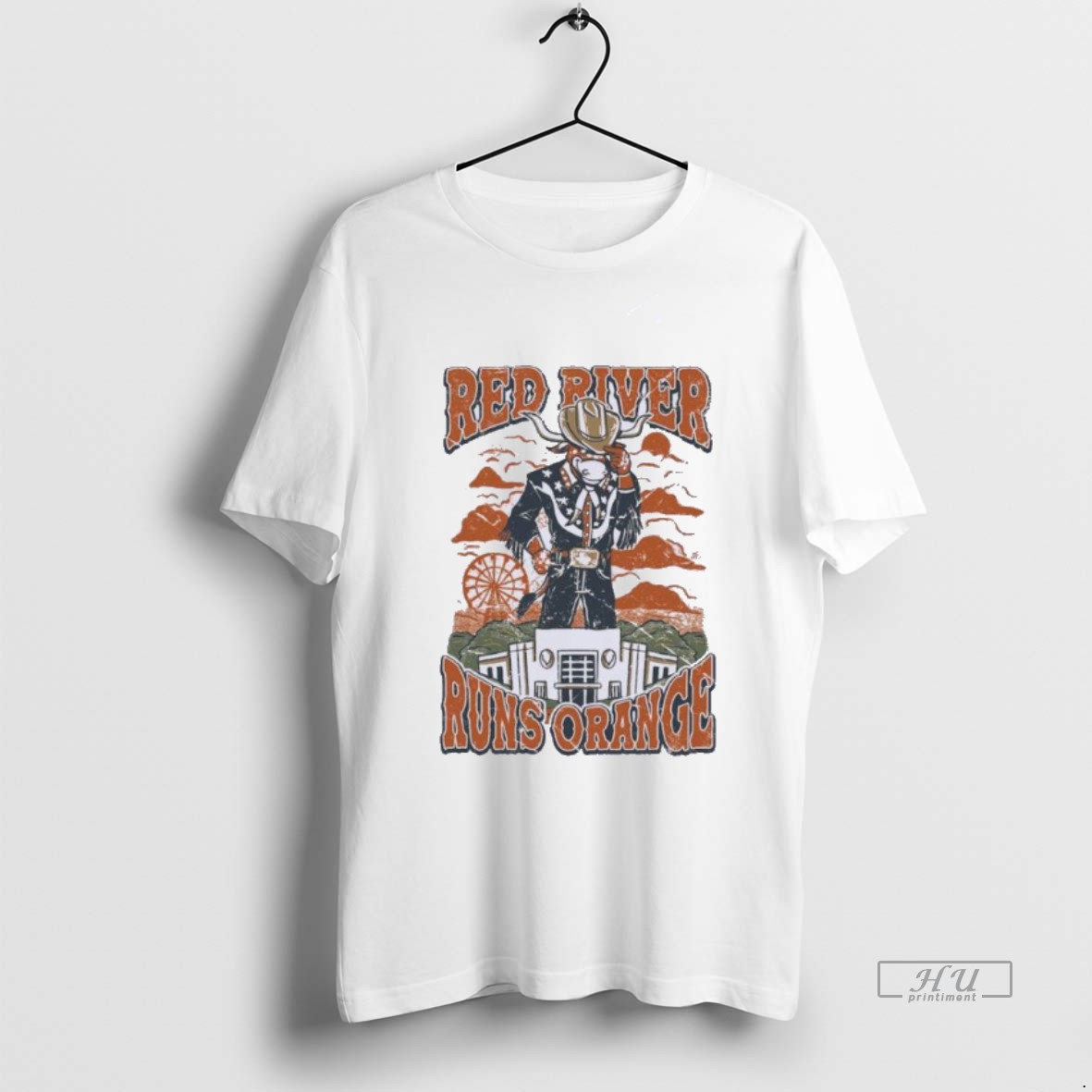 Viral Red River Runs Orange Texas Beat Ou Tee Shirt Sweater Hoodie