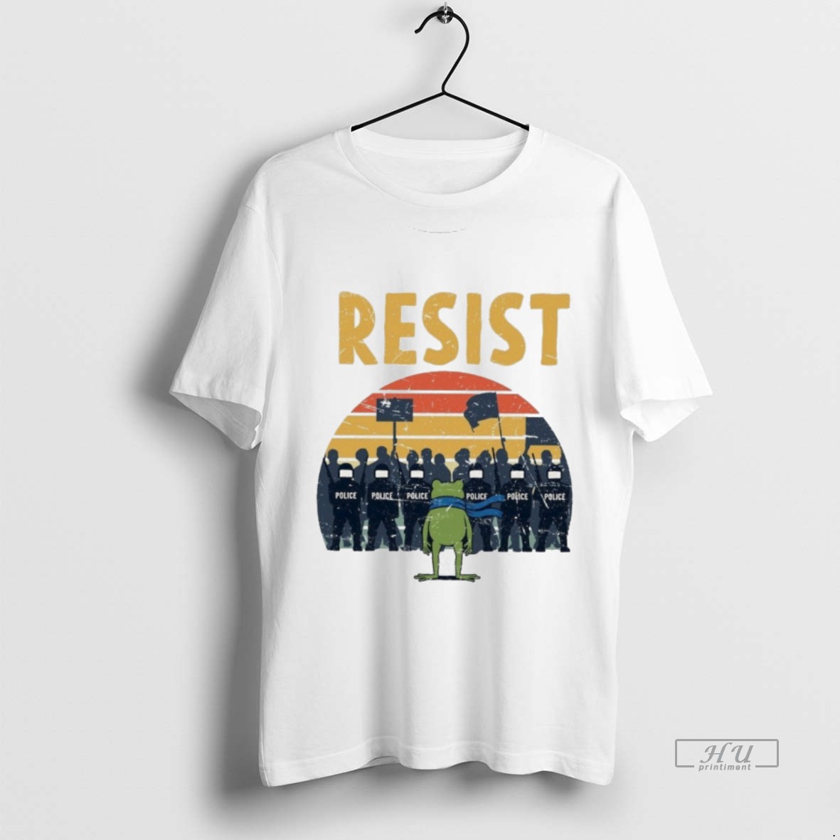 Viral Resist Police Portland Frog Protest Tee Shirt Sweater Hoodie
