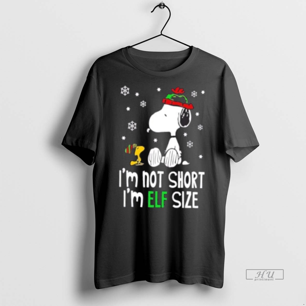 Viral Snoopy And Woodstock Im Not Short Im Elf Size Tee Shirt Sweater Hoodie