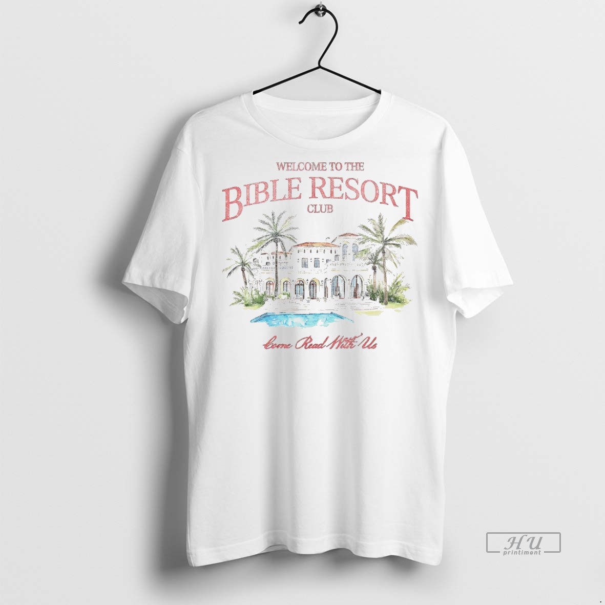 Viral Welcome To The Bible Resort Club White Tee Shirt Sweater Hoodie