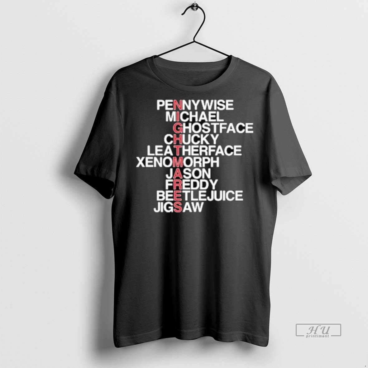 Viral Nightmares Pennywise Michael Ghostface Chucky Leatherface Xenomorph Jason Freddy Beetle Juice Jigsaw Tee Shirt Sweater Hoodie