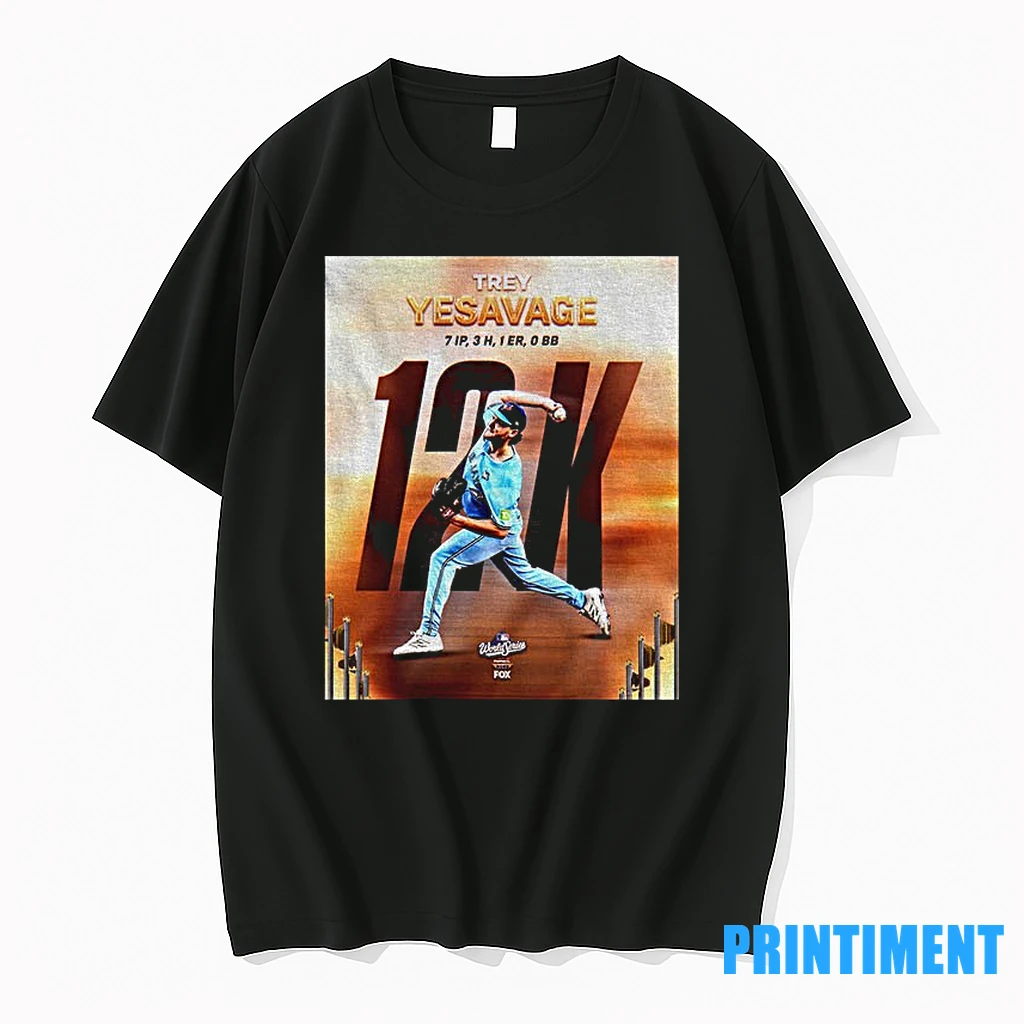 World Series Masterpiece Trey Yesavage 12k 7ip 1er Tshirts Sweater Hoodie