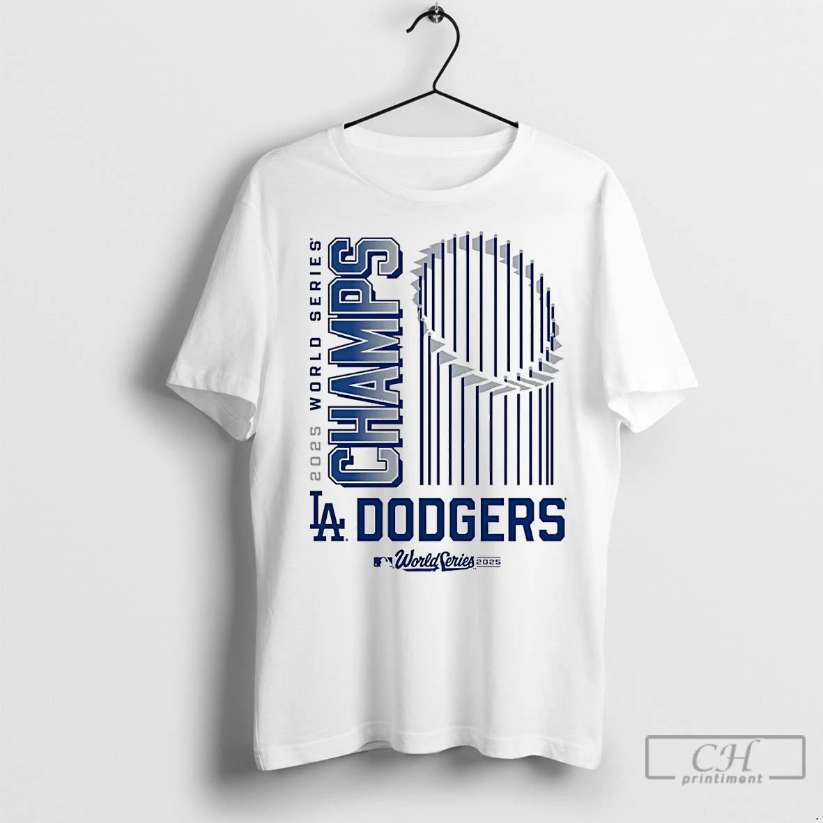 Classic 2025 World Series Champions Los Angeles Dodgers Trophy T Shirt