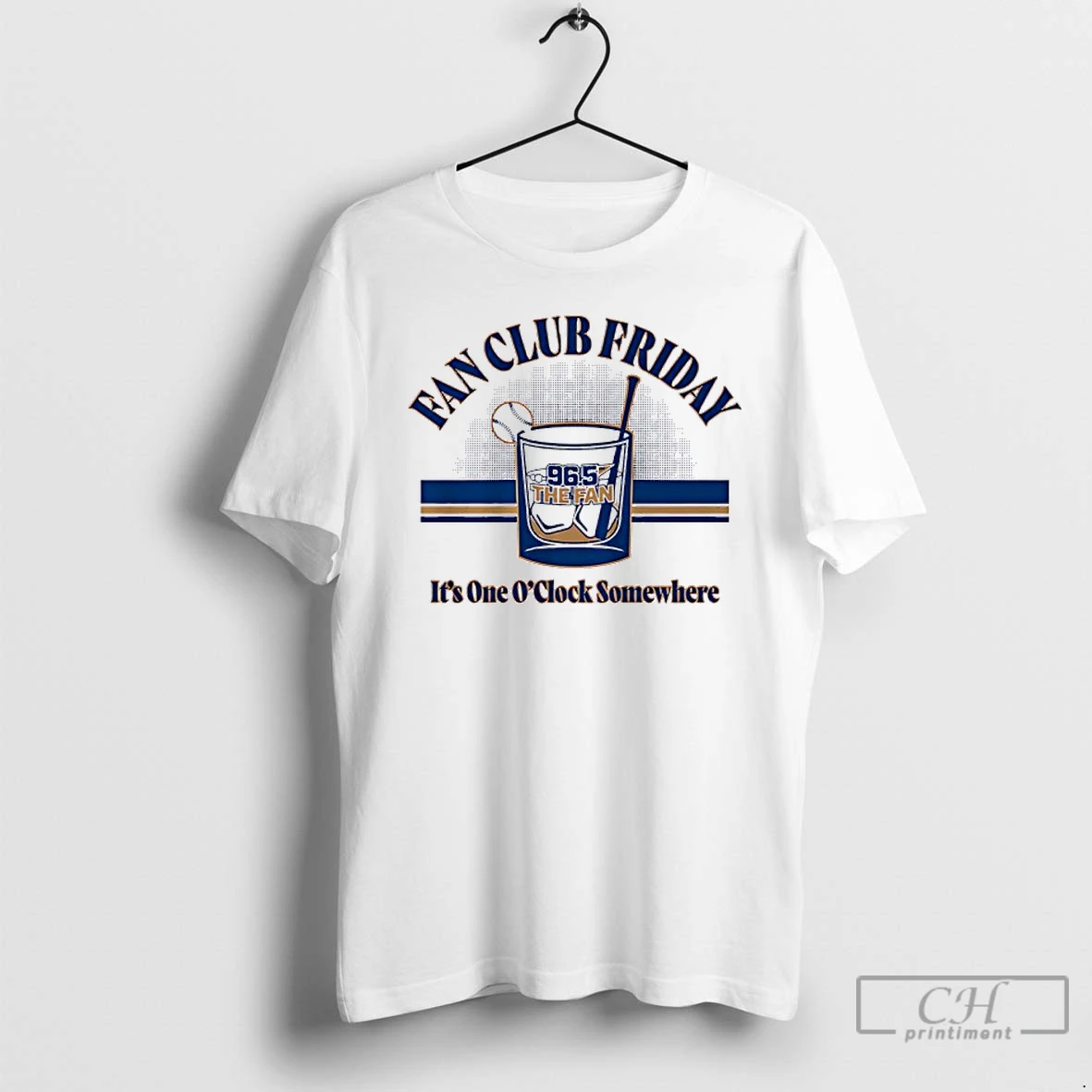 Classic 96 5 The Fan Fan Club Friday Its One Oclock Somewhere T Shirts Hoodie