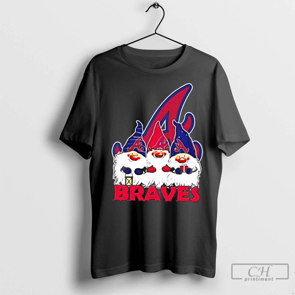 Classic Atlanta Braves X Gnomes Xmas Christmas T Shirt