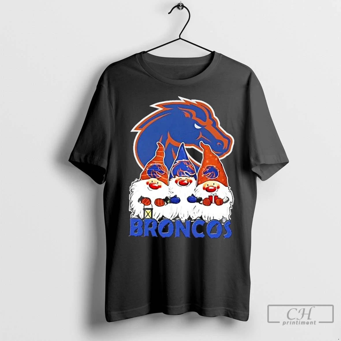 Classic Boise State Broncos X Gnomes Xmas Christmas T Shirt