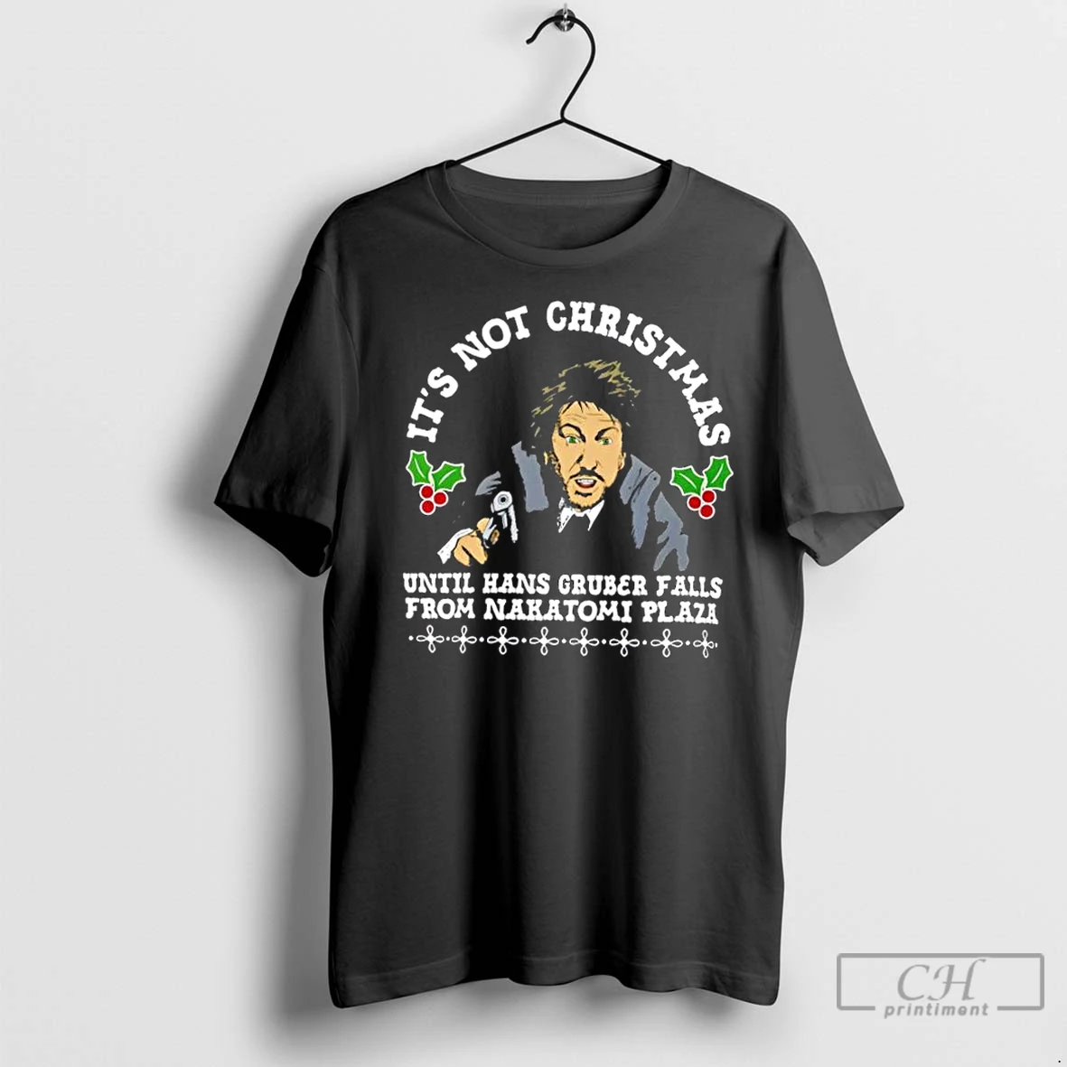 Classic Die Hard Christmas Hans Gruber Holiday T Shirt