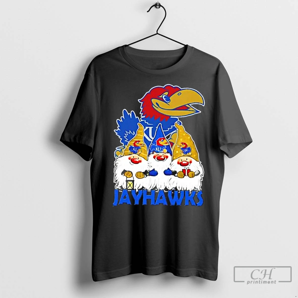 Classic Kansas Jayhawks X Gnomes Xmas Christmas T Shirt