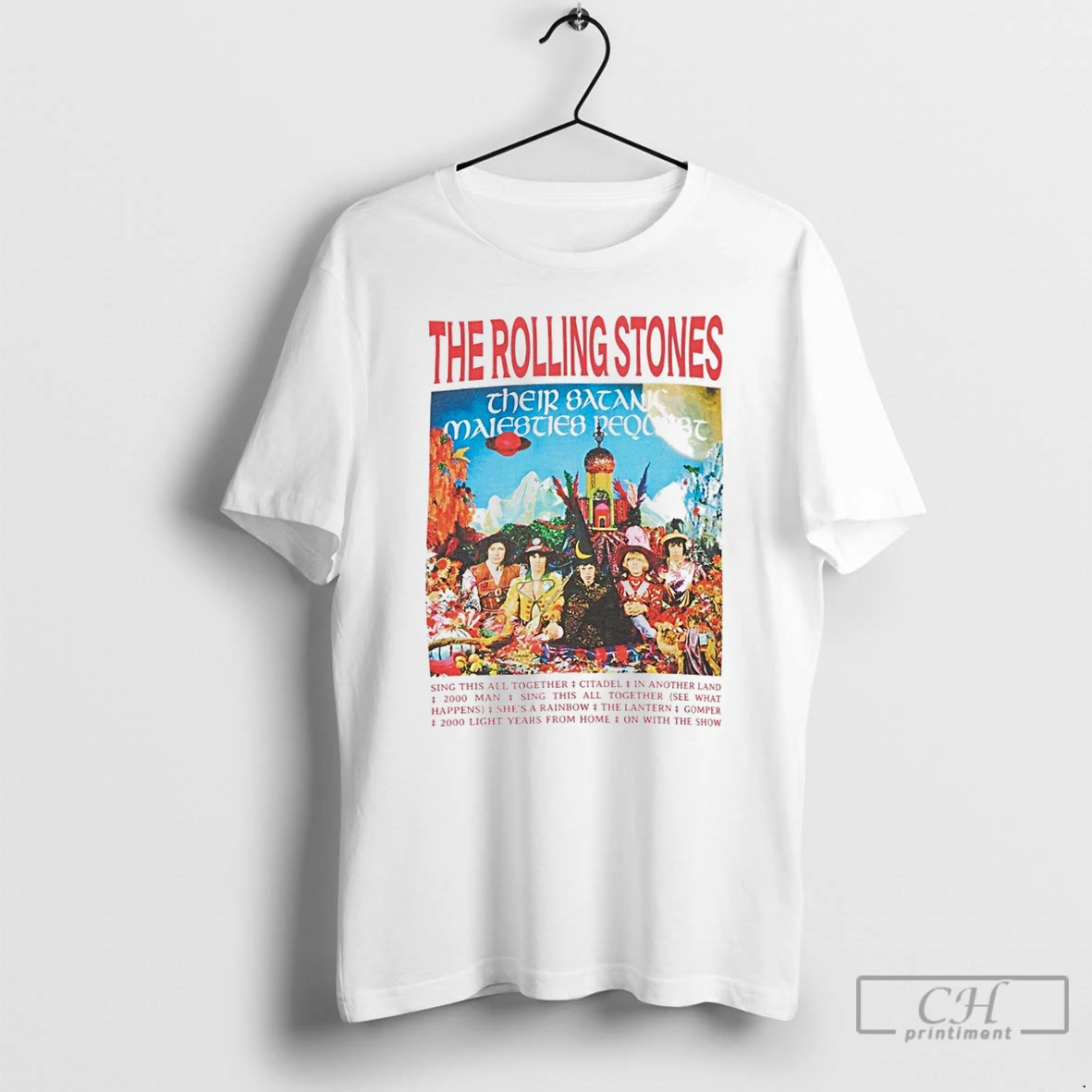 Classic Rolling Their Satanic Majesties Request Print T Shirts Hoodie