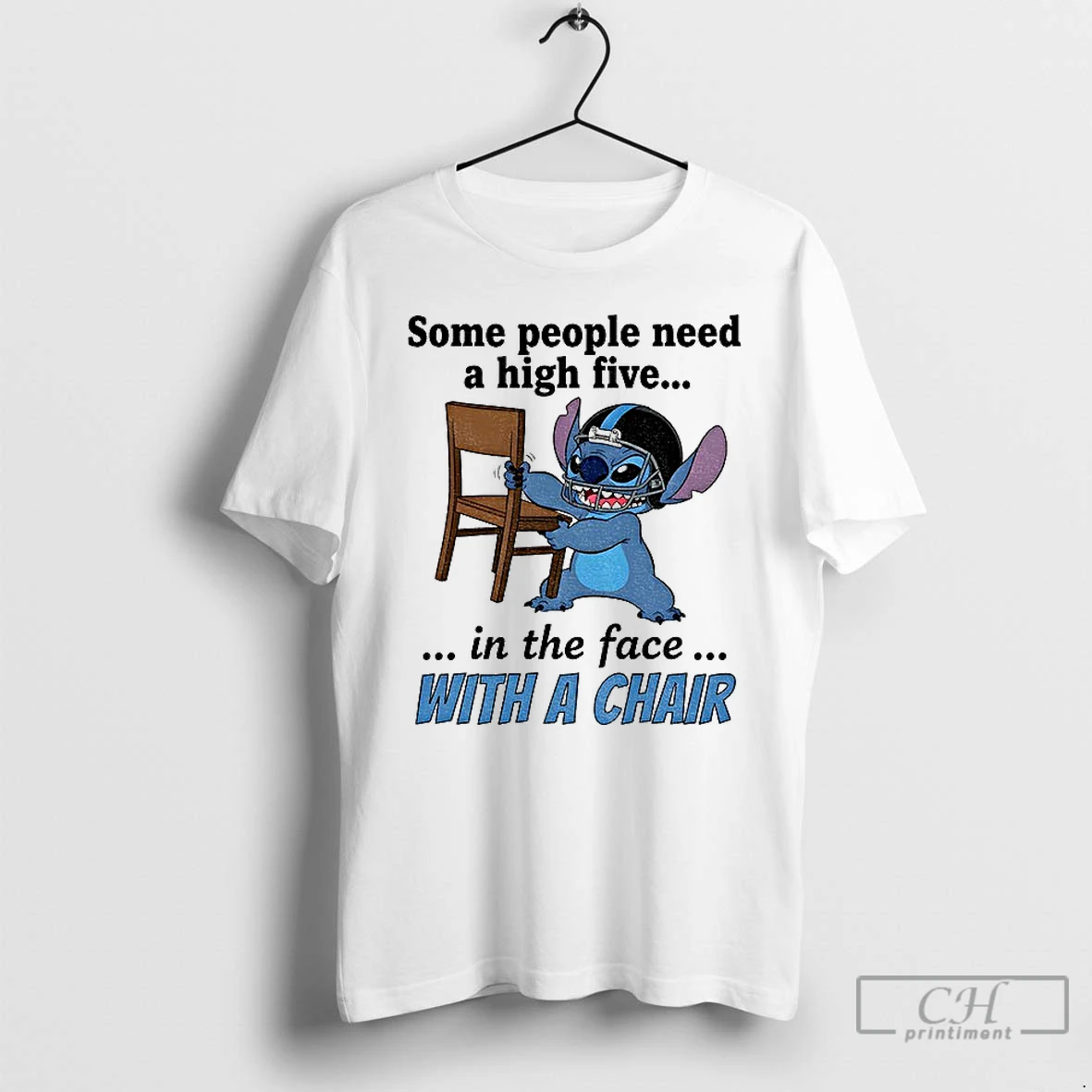 Classic Stitch Some People Need A High Five In The Face With A Chair T Shirts Sweater Hoodie