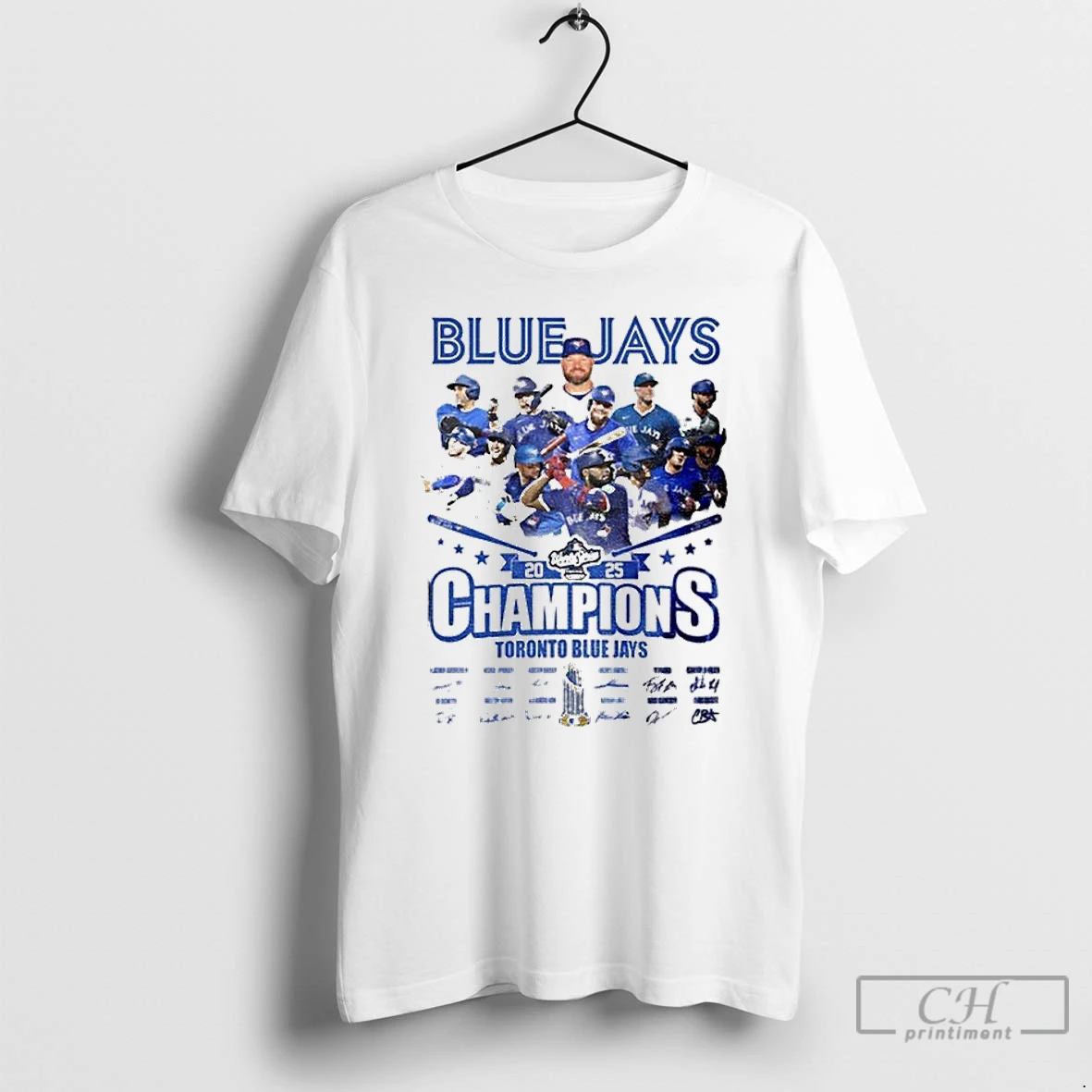 Classic Toronto Blue Jays World Series Champions 2025 Signature Mlb T Shirts Hoodie