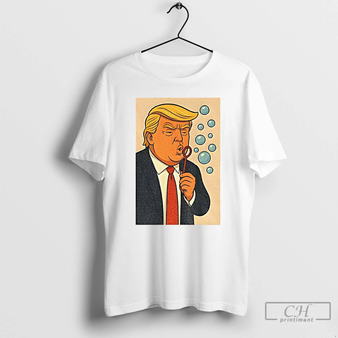 Classic Trump Blowing Bubbles Bubba Bubble Wand T Shirts Sweater Hoodie