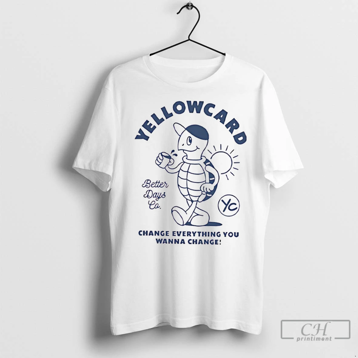 Classic Yellowcard Sea Turtle Artwork T Shirt