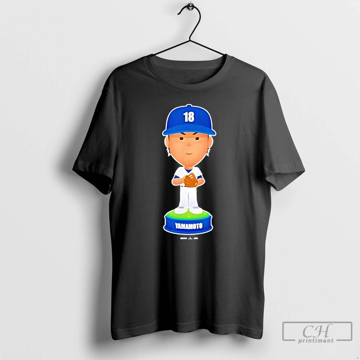 Classic Yoshinobu Yamamoto Los Angeles Baseball Bobblehead T Shirts Hoodie