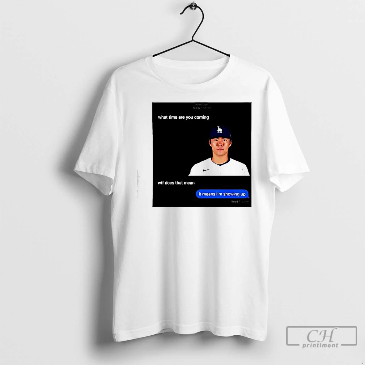 Classic Yoshinobu Yamamoto What Time Are You Coming Graphic T Shirt