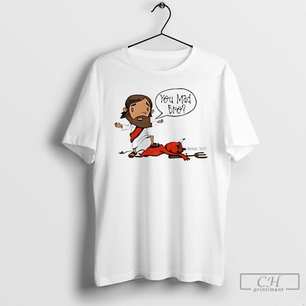 Classic You Mad Bro Jesus Beat Devil T Shirts Hoodie