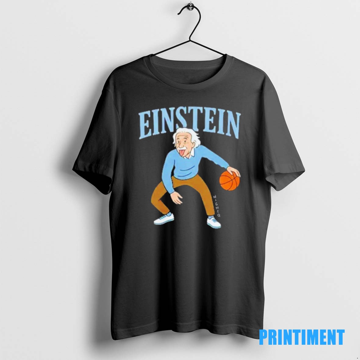 Official Albert Einstein Basketball Tee Sweater Hoodie