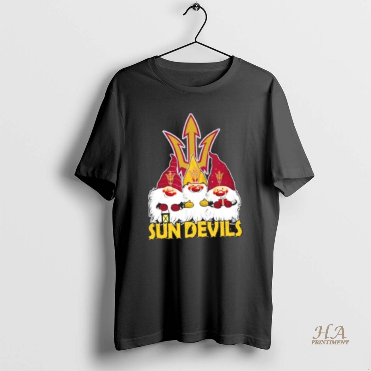 Official Arizona State Sun Devils X Gnomes Xmas Christmas T Shirt