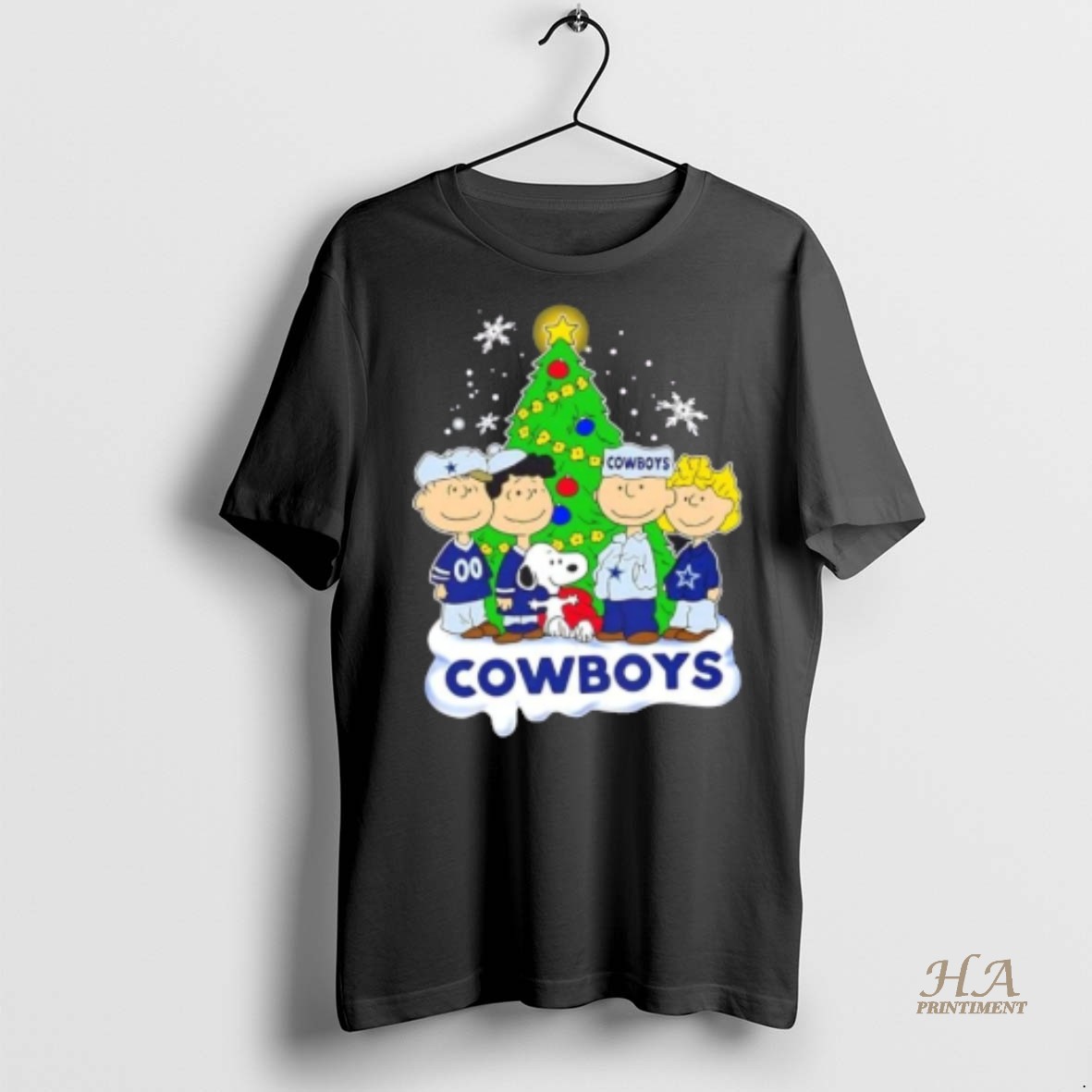 Official Dallas Cowboys X Peanuts Snoopy And Friends Christmas Tree Shirt Hoodie
