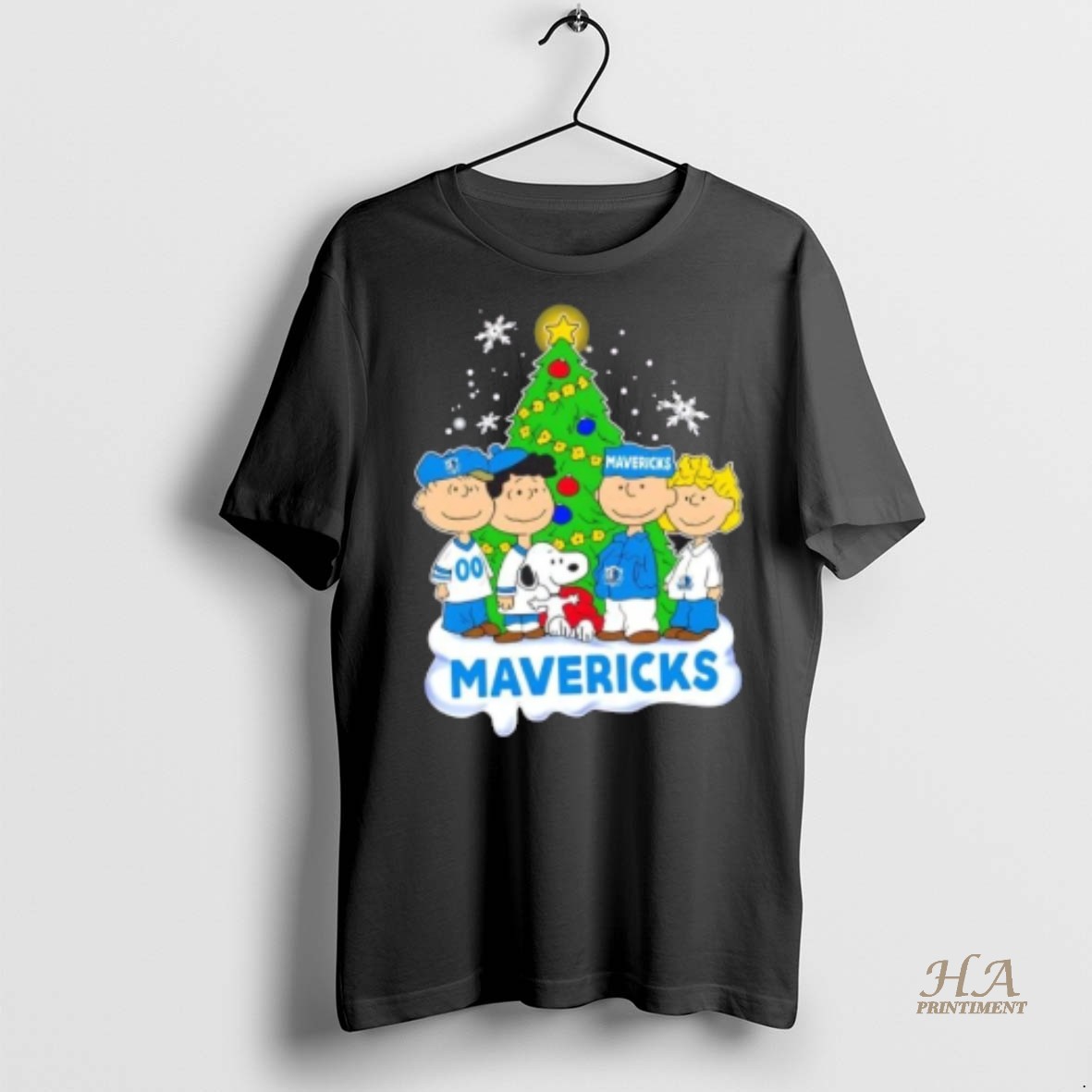 Official Dallas Mavericks X Peanuts Snoopy And Friends Christmas Tree Shirt Hoodie