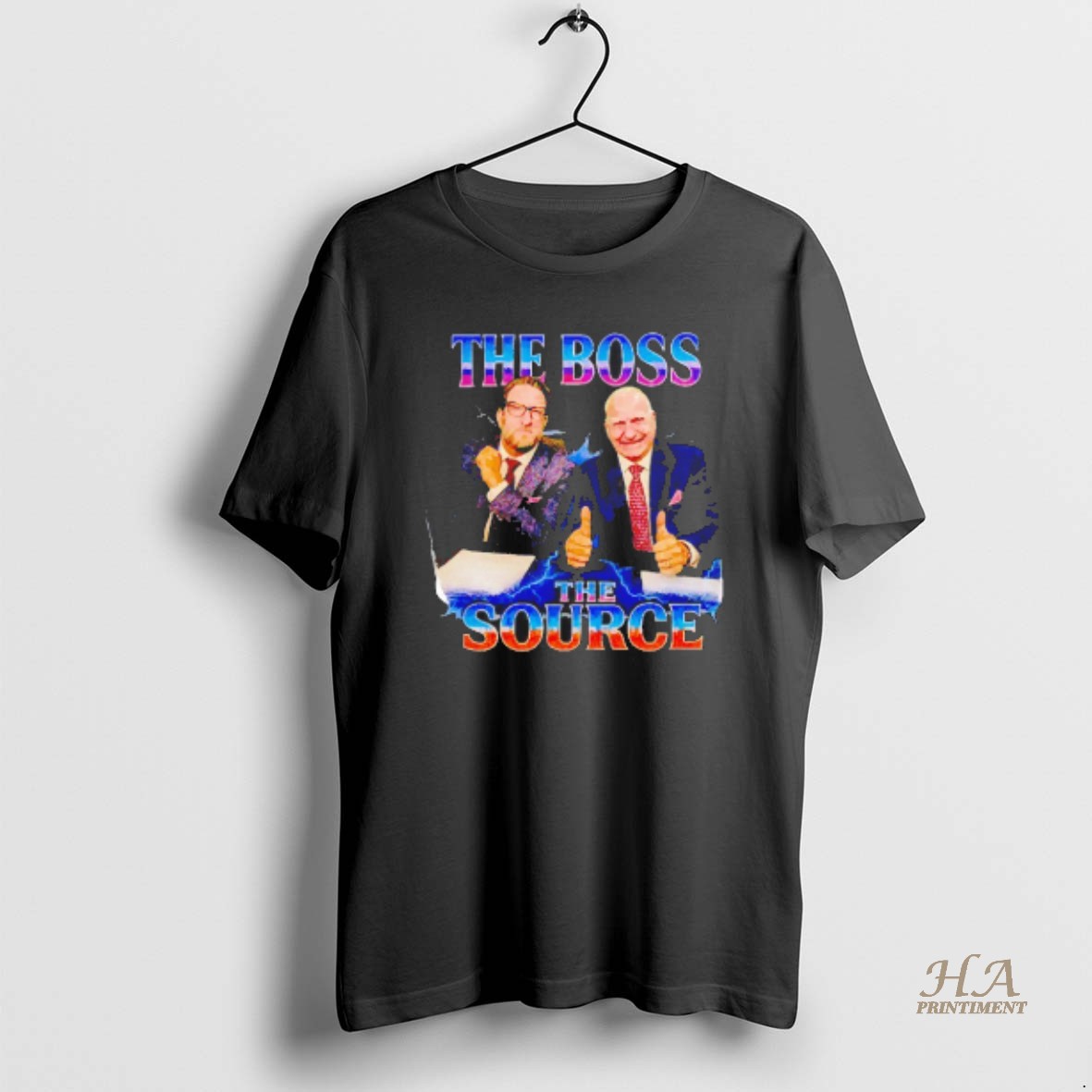 Official Dave Portnoy And Stu Feiner The Boss The Source Blackshirt T Shirt