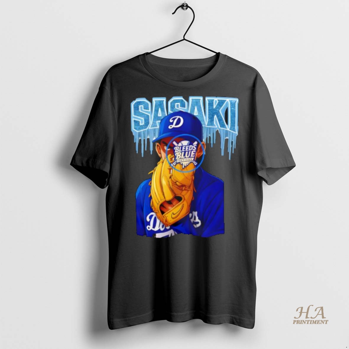 Official Dodgers Roki Sasaki Ice Anime Shirt Hoodie