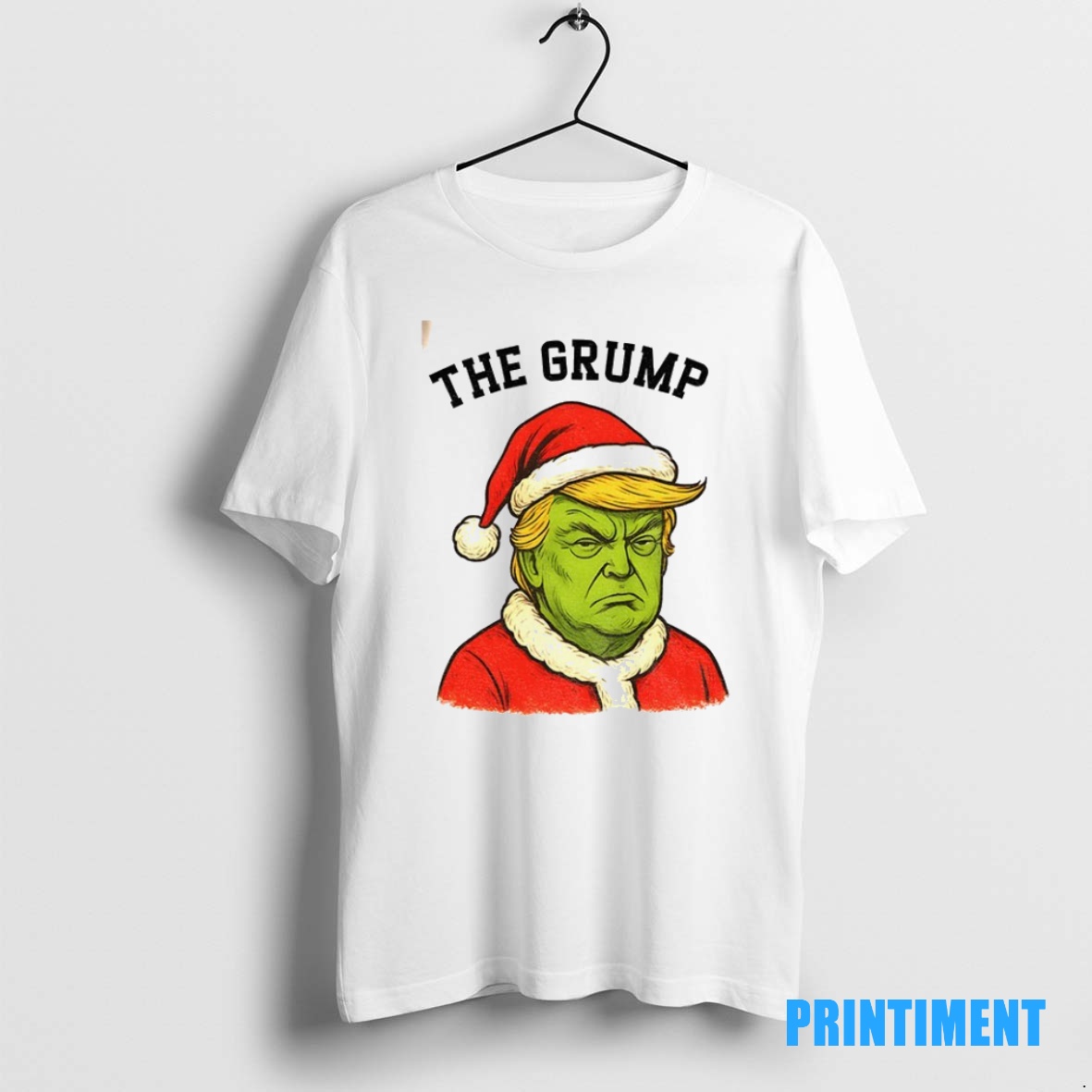 Official Donald Trump X Grinch The Grump Santa Claus Anti Trump Merry Christmas Tee Sweater Hoodie