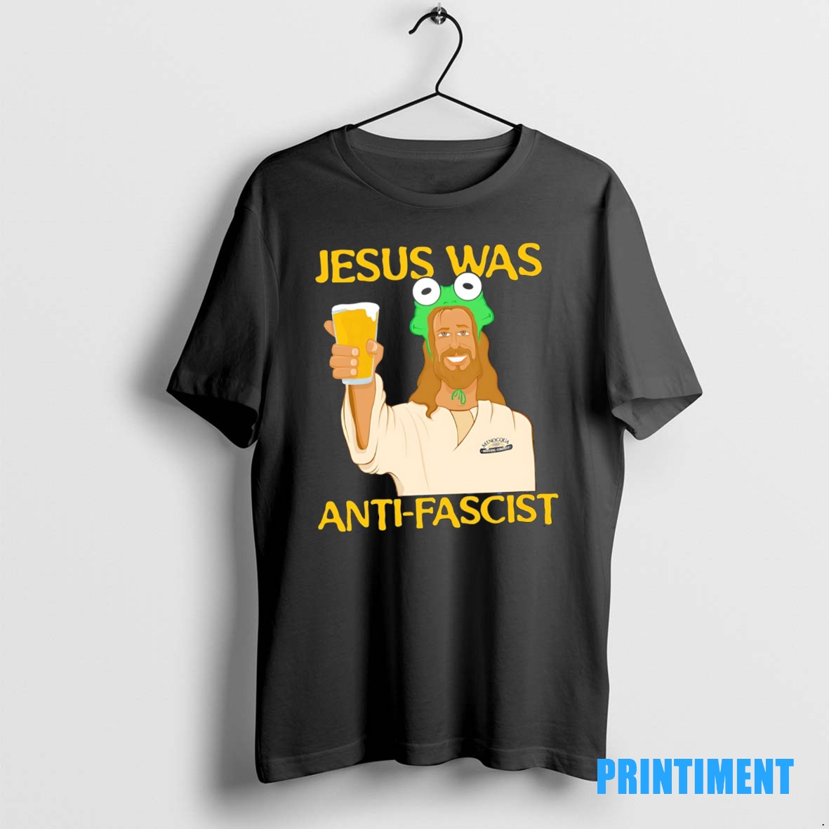 Official Funny Jesus Was Anti Fascist Meme Tee Sweater Hoodie
