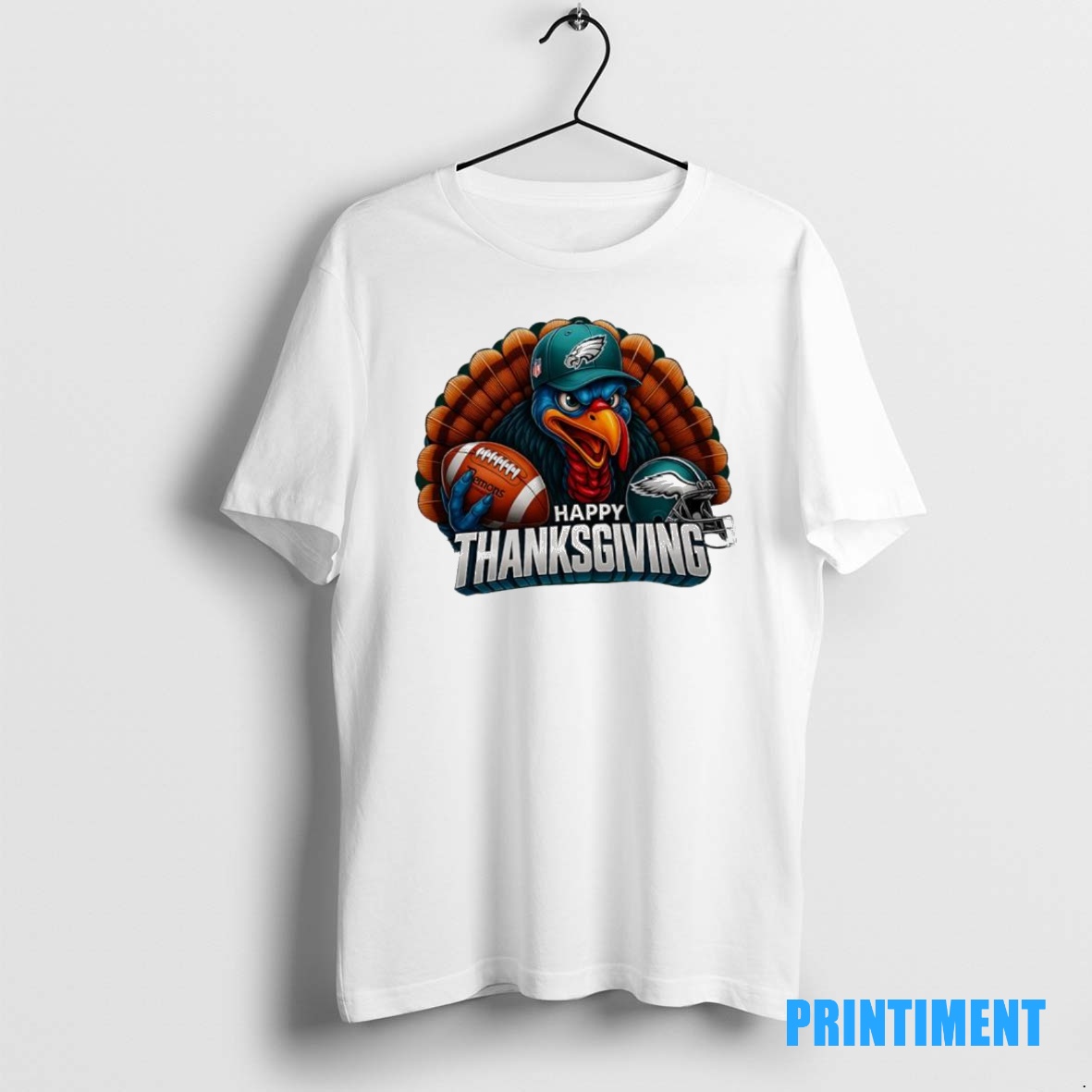 Official Happy Thanksgiving Philadelphia Eagles Turkey Graphic Tee Sweater Hoodie