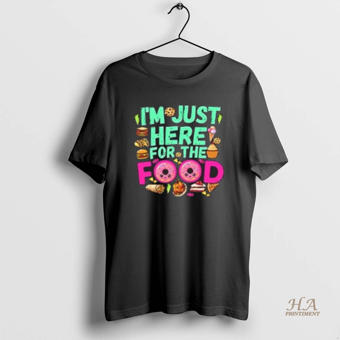 Official Im Just Here For The Food Pride T Shirt