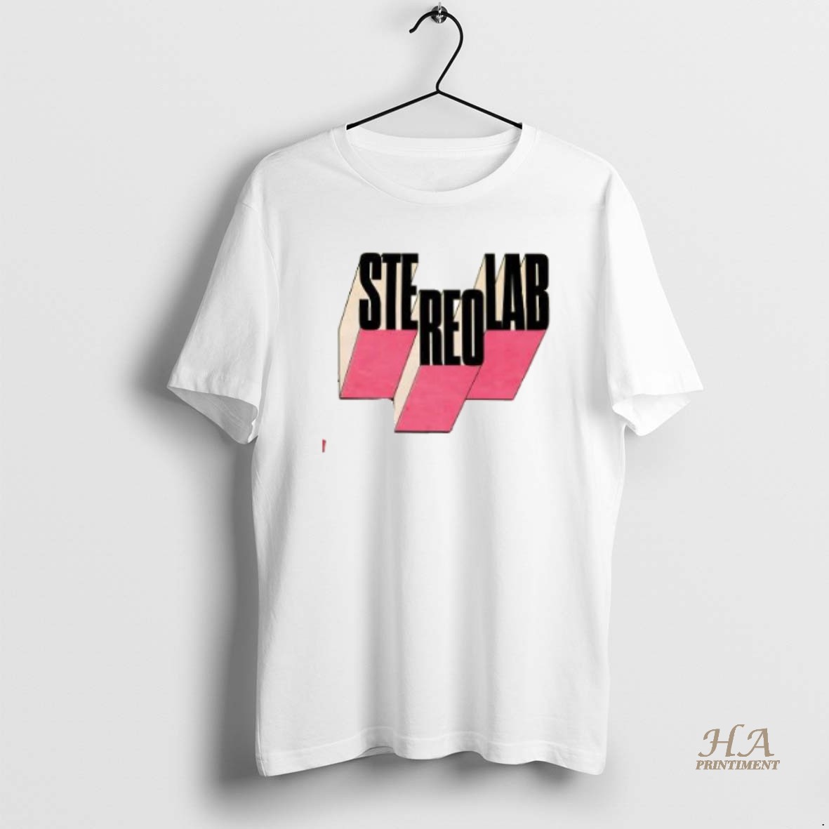 Official Instant Holograms On Metal Film Stereolab Logo T Shirt