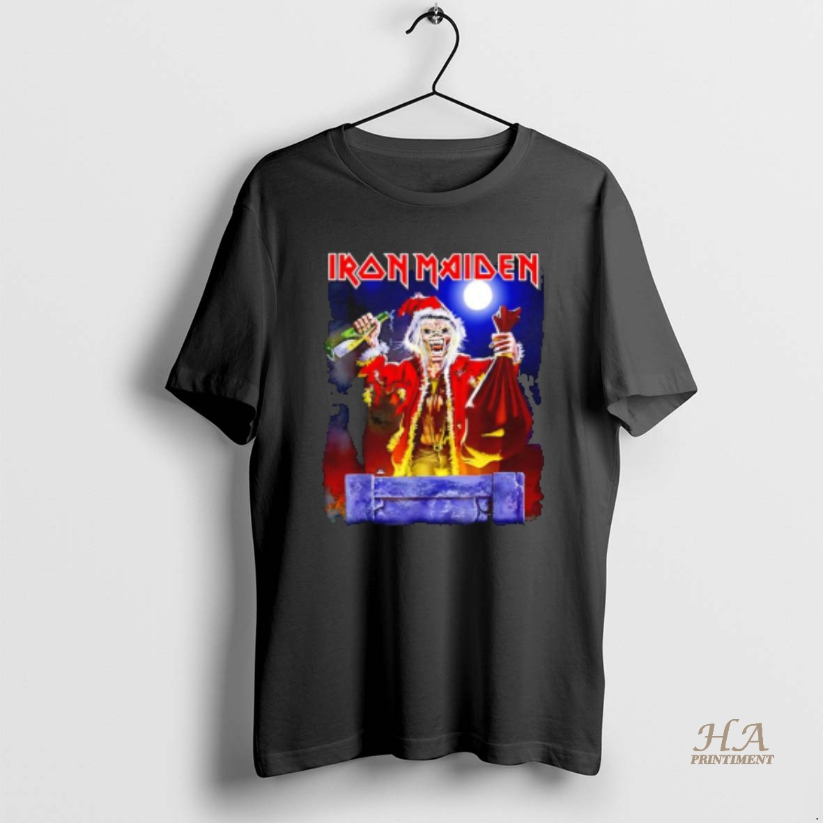 Official Iron Maiden No Prayer For Christmas T Shirt
